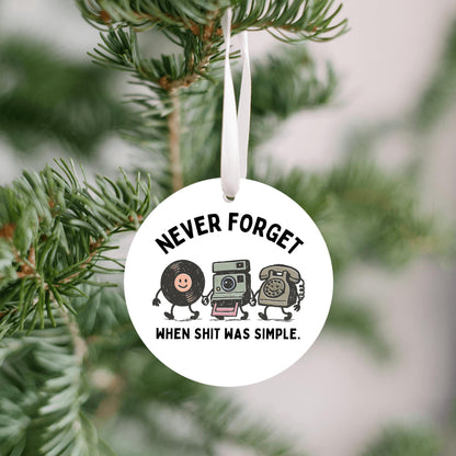 Nostalgic 90s Christmas Ornament