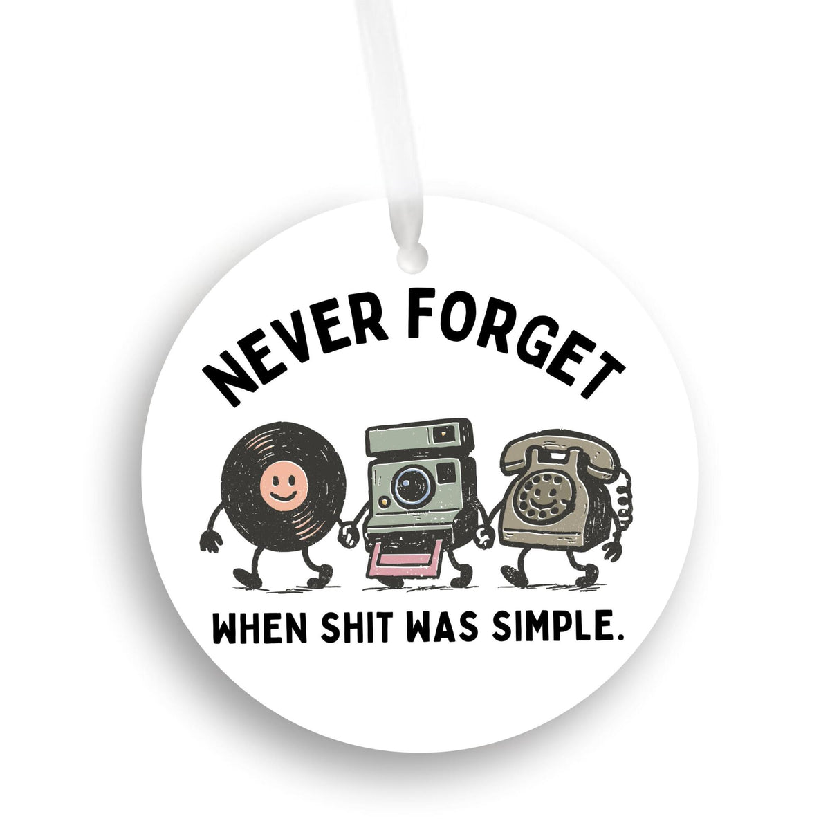 Nostalgic 90s Christmas Ornament