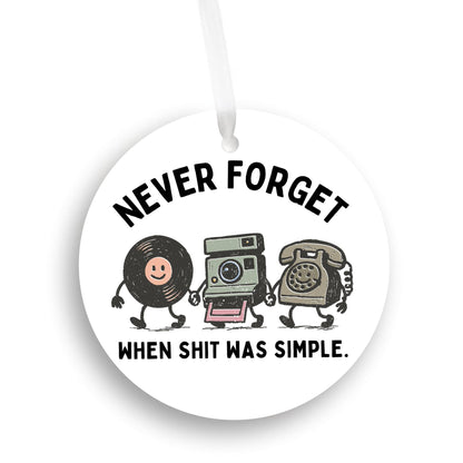Nostalgic 90s Christmas Ornament