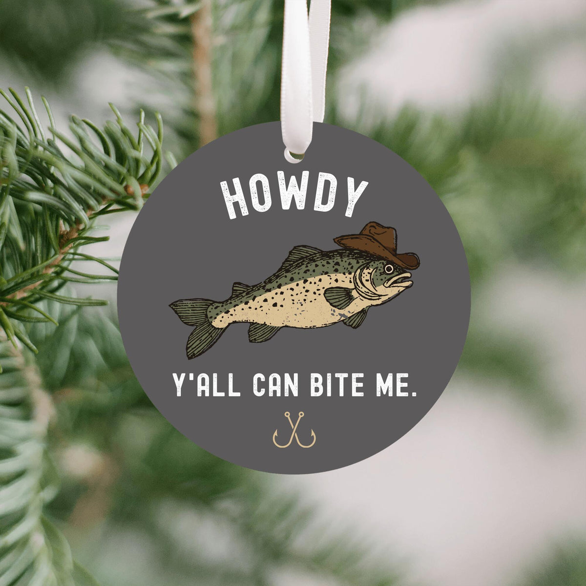 Howdy Bass – Y'all Can Bite Me Ornament