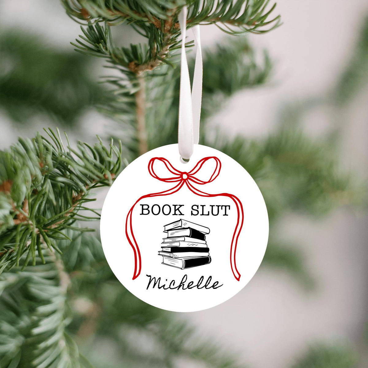 Funny Book Lover Ornament