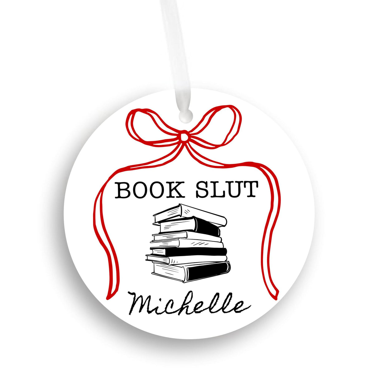Funny Book Lover Ornament