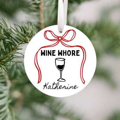 Funny Wine Lover Ornament