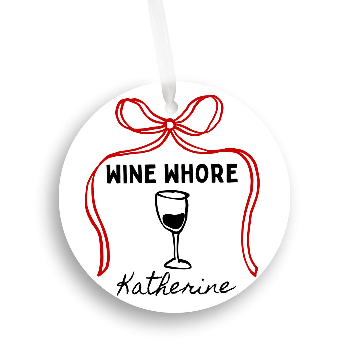 Funny Wine Lover Ornament