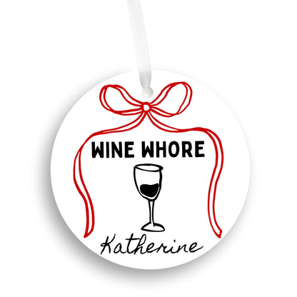 Funny Wine Lover Ornament