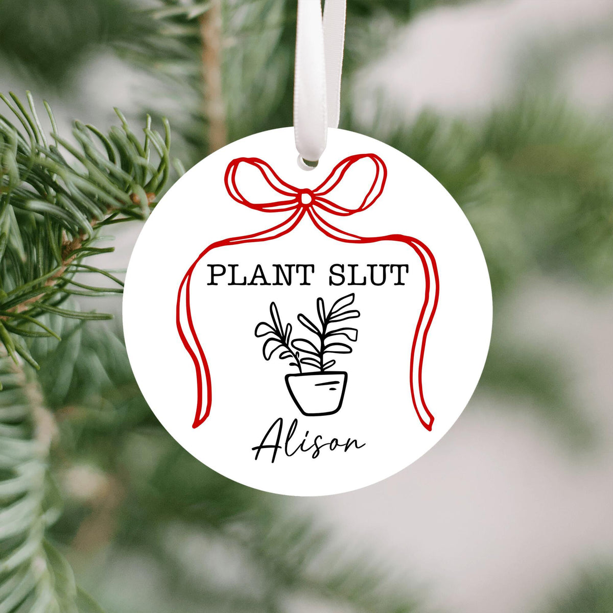 Funny Plant Lover Ornament
