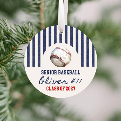 Personalized Senior Baseball Ornament
