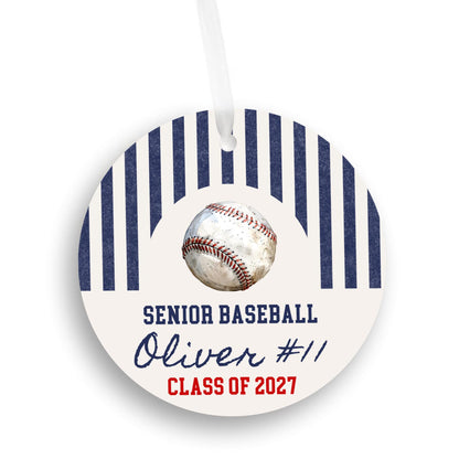 Personalized Senior Baseball Ornament