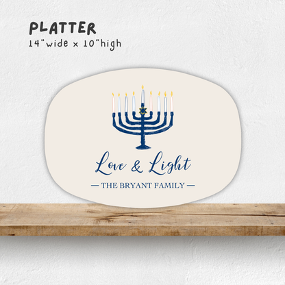 Hanukkah Latke Personalized Tray