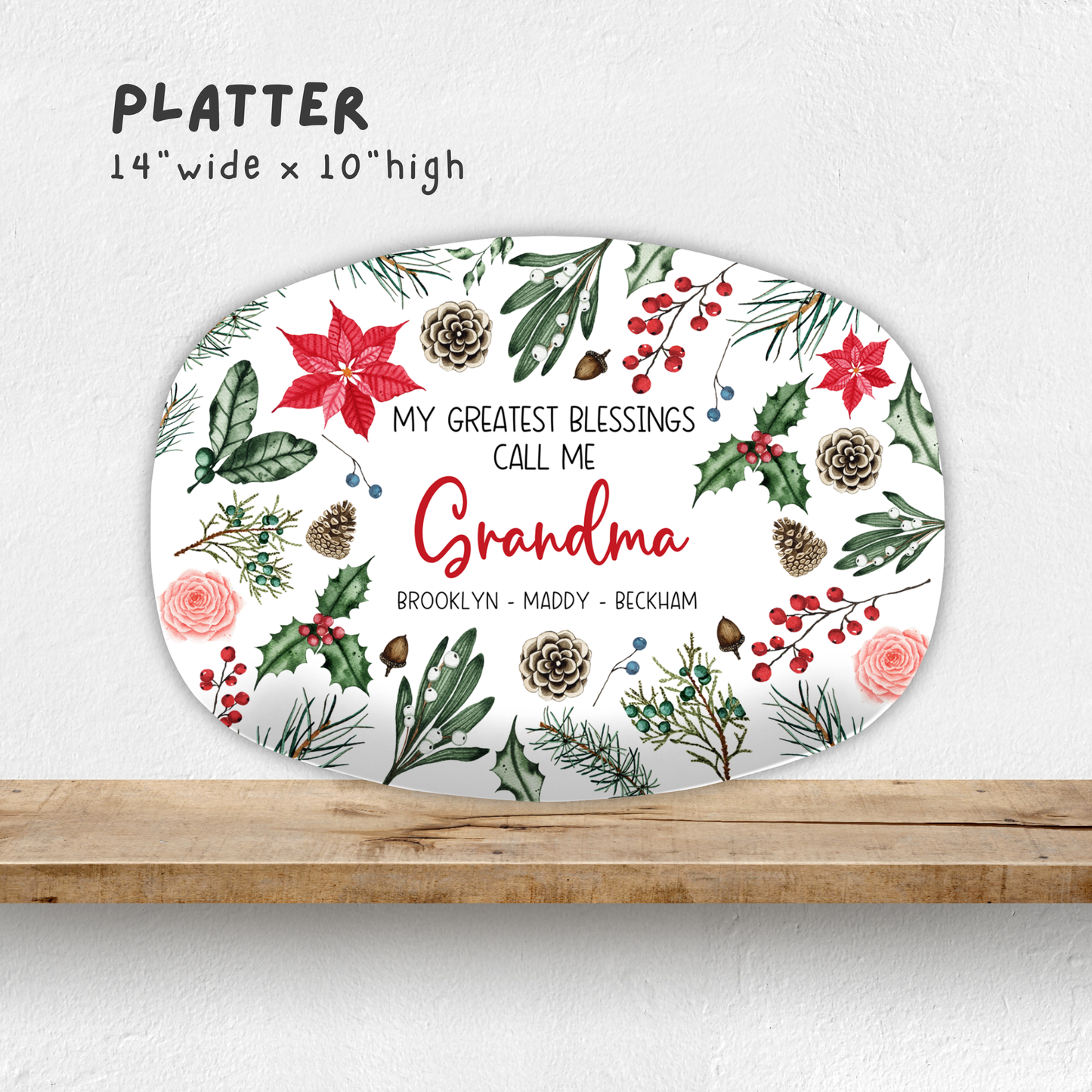 Greatest Blessings Christmas Platter