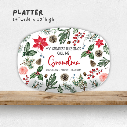Greatest Blessings Christmas Platter