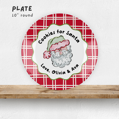 Cookies for Santa Plate