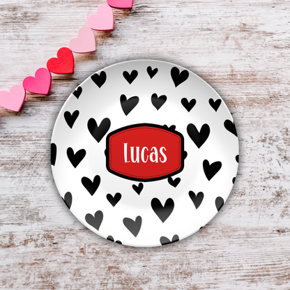 My Little Valentine Personalized Plate