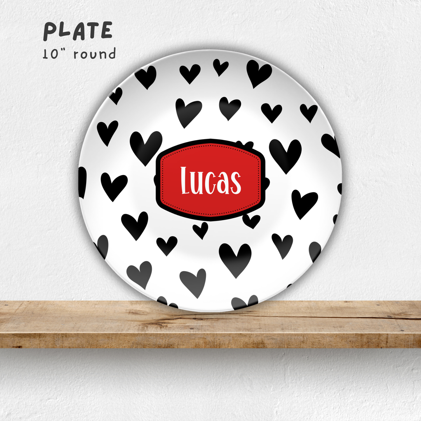 My Little Valentine Personalized Plate